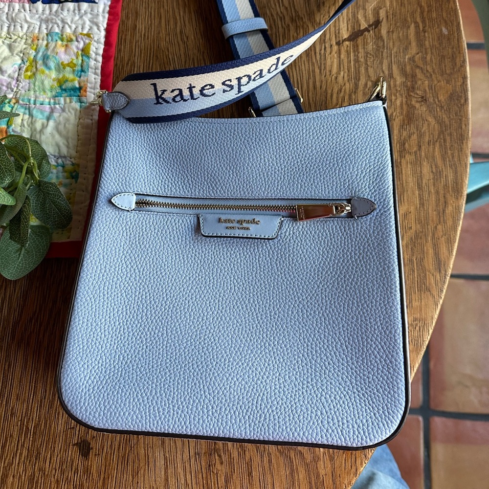kate spade new york Women's Hudson Pebbled Leather Messenger Crossbody
